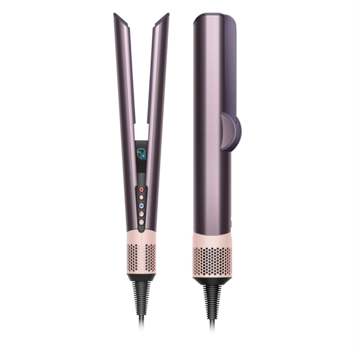 Lisseur séchant 2 en 1 KAÏMINA Pro couleur mauve pour cheveux mouillés.