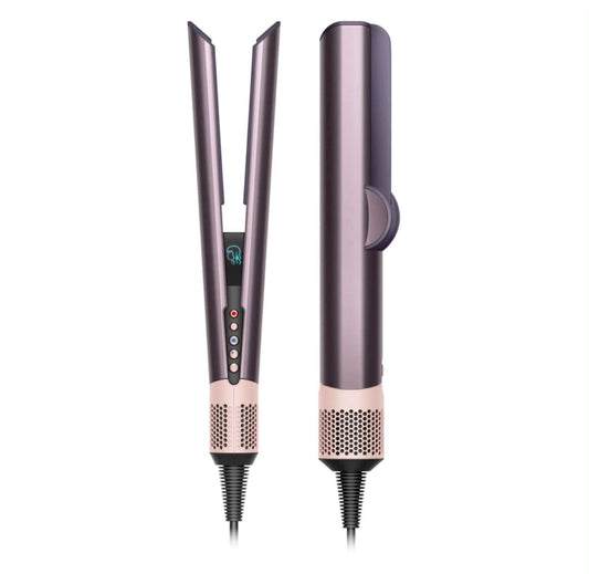 Lisseur séchant 2 en 1 KAÏMINA Pro couleur mauve pour cheveux mouillés.